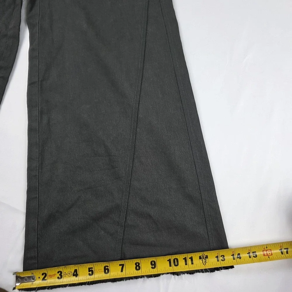 Aerie Pants Womens Large Gray Wide Leg French Terry Sweatpants Lounge Casual